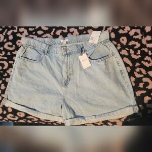 Forever 21 Light Wash Jean Shorts